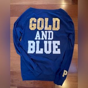 WVU Gold and Blue long sleeve